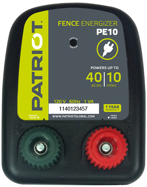 Electric Fence Charger PE10 (40 acre/10 mile)