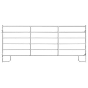 Panel de corral de 6 barras, esquina cuadrada de 12'