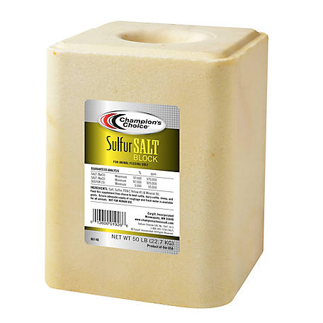 Sulfur Salt Block 50 lb