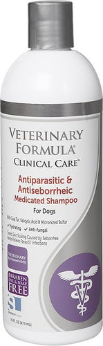 Champú medicado antiparasitario y antiseborreico Veterinary Formula Clinical Care