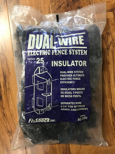 Electric Fence Dual Wire Insulators