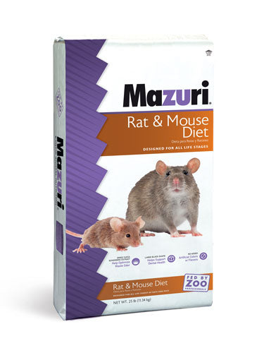 Mazuri Dieta para Ratas y Ratones 25lbs 