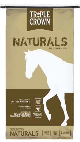 Alimento granulado natural para caballos 